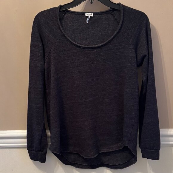 SPLENDID Woman's Long Sleeve Top Size S in color Charcoal Gray - Picture 1 of 3